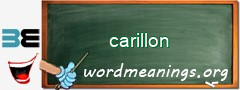 WordMeaning blackboard for carillon